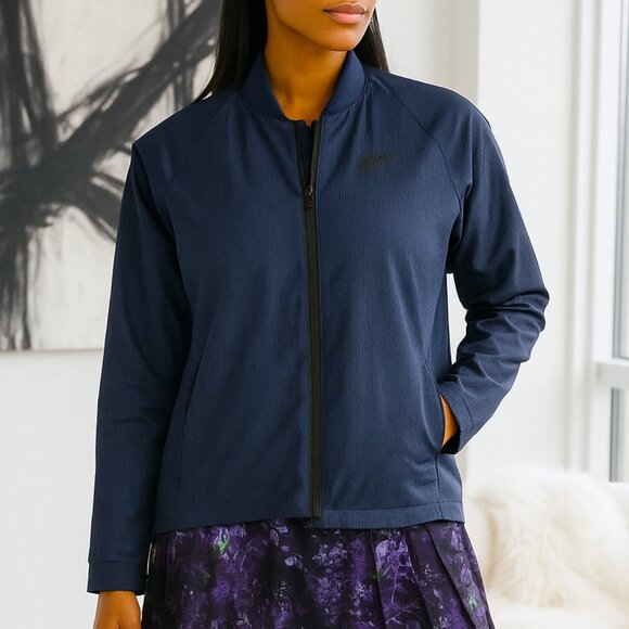 Nike Sportswear Tech Woven Women's Blue Jacket Size Small - Picture 1 of 14
